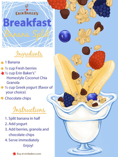 Greek Yogurt Banana Splits for Breakfast