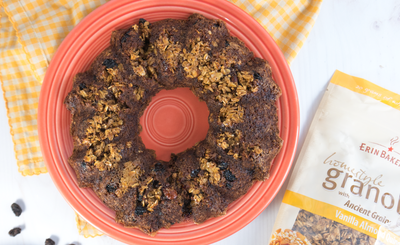 One Bowl Granola Applesauce Cake Recipe